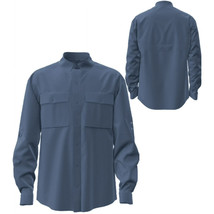Ozark Trail Men Upstream Shirt Long Sleeves UPF 50+ Blue Size Large Fish... - $19.99