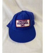 Vintage Mesh Trucker Hat Snapback Made in USA Patch Blue 90s Worker Stre... - £3.05 GBP