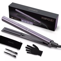 KIPOZI V5 Professional Hair Straightener Titanium Salon Purple Flat Iron - $27.71