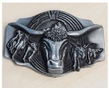 Bull Belt Buckle Metal BU105 - $9.95