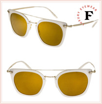 Oliver Peoples DACETTE Sunglasses OV5370S Ecru Auburn Gold Mirrored Unisex 5370 - £202.60 GBP