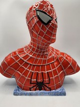 NECA Marvel Comics 2002 Spider-Man Bust Ceramic Cookie Jar - £78.75 GBP