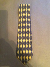 CLUB ROOM MENS TIE  BLUE AND YELLOW  4 X 60 - $11.88