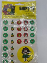 Vtg CTP Sniffys Scratch&#39; N Sniff Hula Lula 27 Pineapple Mini-Maxi Stickers NEW - £19.30 GBP