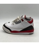 Nike Air Jordan 3 Retro DM0966-160 Fire Red GS Youth Size 2 Y - £49.70 GBP