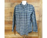 Timberland Long Sleeve Vented Shirt Men&#39;s Size XL Blue Plaid Outdoors TG16 - $10.39