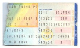 Yes Concert Ticket Stub Peut 11 1984 Uniondale de New York - £40.46 GBP