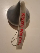 Hersey Kiss Christmas Ornament Kisses For You Silver (No Candy) - £8.51 GBP