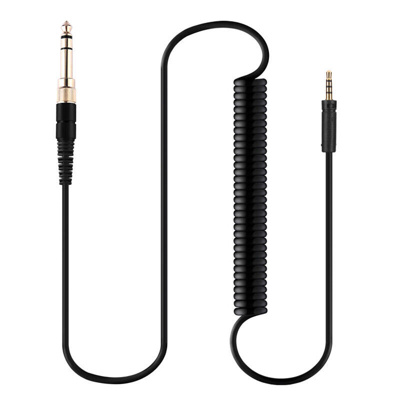 Coiled Spring Audio Cable For Sennheiser MOMENTUM HD1 M2 OEi AEi Headphones