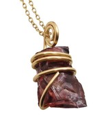 Gorgeous Genuine Monatomic Andara Crystal Pendant Bronze Gold 4001 - $44.00
