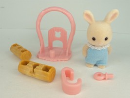 Calico Critters Baby Ropeway Park Parts w/ Henry Sweetpea Rabbit - £7.66 GBP