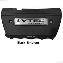 Metal Honda Ivtec K20A K24A Engine Cover Logo Civic Accord Crv S9A FD2R Black - £67.98 GBP