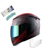 Motorcycle Full Face Helmet Skull King Matt Red+ One Extra Clear Shield,... - €187,47 EUR