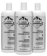 G.Hair German Brazilian Keratin 3-Step Kit - 3x1 Liter - $131.44 CAD