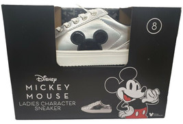 ALDI Disney Mickey Mouse Ladies Character Sneakers Shoes Womens 8 NIB Gray 2024 - £35.26 GBP