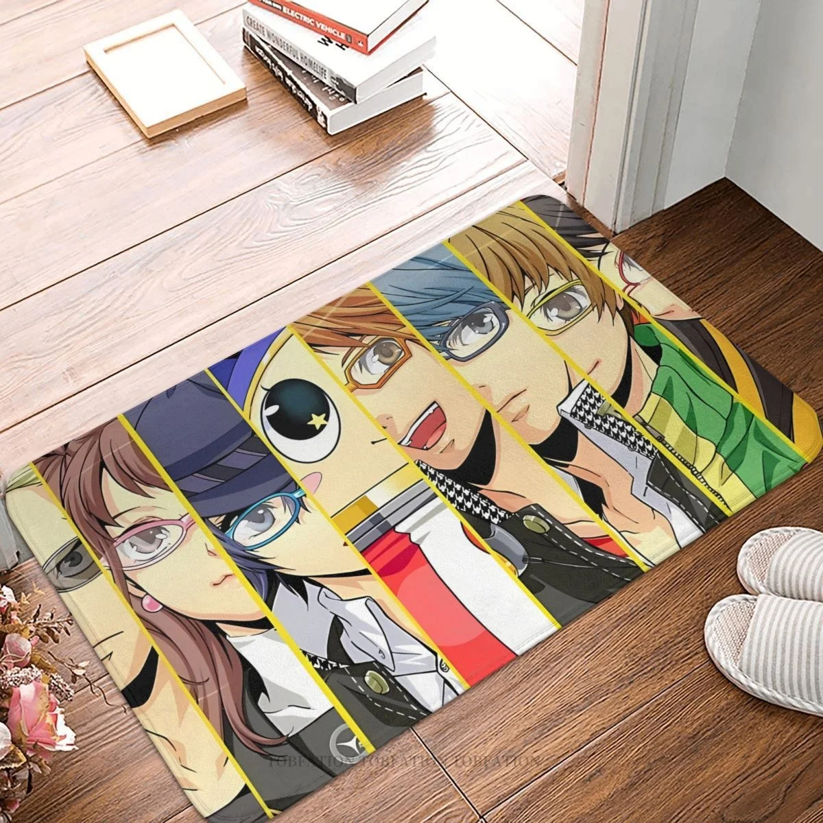 Persona 5 Bedroom Mat Golden Cast Portraits Doormat Carpet Entrance Door Rug Hom - £12.87 GBP