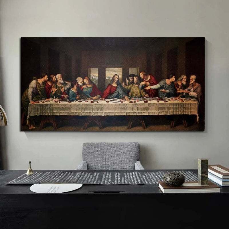 Hand Painted Oil Paintings Classical Art Canvas Christian Wall Art for Da Vinci