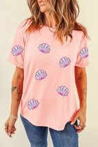 Shell Round Neck Short Sleeve T-Shirt - $27.95