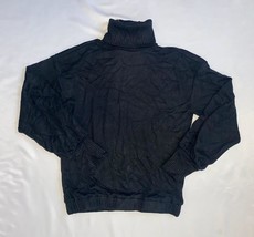 MSRP $70 Inc International Concepts Turtleneck Sweater Black Size Small - £10.01 GBP