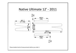 2011 Native Ultimate 12 Kayak Boat EVA Foam Deck Floor Pad Flooring - $150.00