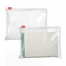 100 Slider Zip Lock Bags 12.5 x 9 Reclosable Clear Poly Bags - £62.40 GBP