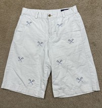 Vineyard Vines White Lacrosse Sticks Shorts Boys Size 14 (Measure 26x10) - £10.17 GBP