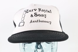 Vintage 90s Marv Kastel &amp; Sons Auctioneers Spell Out Trucker Hat Snapbac... - $18.76