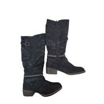 Woman&#39;s 8 1/2 m black riding/fashion boots w/zipper - €11,48 EUR