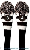 black pom pom LIMITED EDITION knit longneck golf club 3 &amp; 4 hybrid head ... - $72.99 CAD