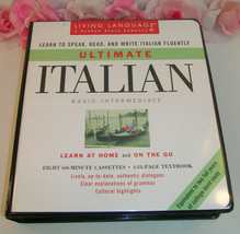 Ultimate Italian Learn Speak Read Write Basic Intermediate 8 Cassettes 1... - $35.99