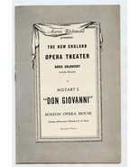 New England Opera Theater Programs 1947 Marriage of Figaro Don Giovani O... - £13.96 GBP