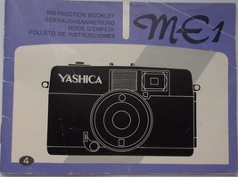Vintage Yashica ME1 Instruction Booklet  - $3.99