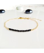 Black onyx bracelet,black beaded bracelet,gemstone jewellery,protection ... - £26.19 GBP