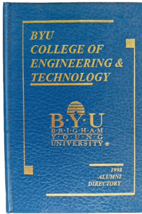 1998 BYU College of  Engiineering &amp; Technology Alumni Directory Brigham ... - $33.85