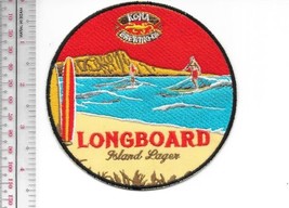 Vintage Surfing &amp; Beer Hawaii Longboard Island Lager Kona Brewing Co Patch - £8.81 GBP