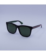 Gucci GG0057SKN 002 Black/Green/Green 56-18-145 Sunglasses New Authentic - $262.14