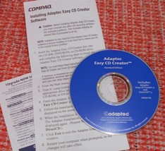 Adaptec Easy CD Creator Compaq Computers, 2000 Win 95 CD + FREE Gift - £7.09 GBP