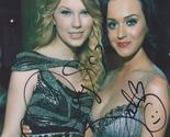 2X Signed TAYLOR SWIFT &amp; KATY PERRY Photo with COA Autographed - £98.29 GBP