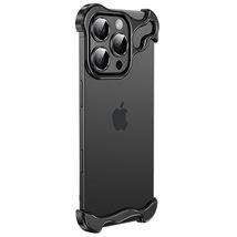 Generic Case For iPhone 15 (Color: Black) Metal Corner Up Down Bumper Fr... - $85.77