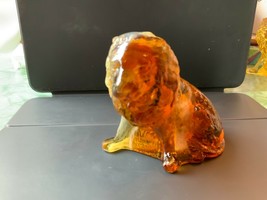 Mosser Glass Multi Slag Wild Animal Lion Paperweight Figurine - £46.89 GBP