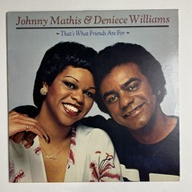Johnny Mathis Deniece Williams That&#39;s What Friends are For Columbia 35435 Record - £5.27 GBP