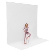 Julius Studio 10 x 12 feet Pure White Backdrop Screen Long-Life Reusable... - £49.63 GBP