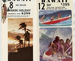 2 Hawaii Tour Brochures Pan American Airways 1967 - £18.98 GBP