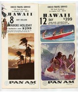 2 Hawaii Tour Brochures Pan American Airways 1967 - £18.77 GBP