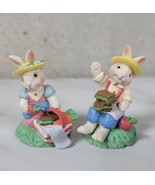 Cottontail Lane Easter Bunny Rabbit Picnic MOM &amp; DAD Midwest Cannon Falls - $32.00