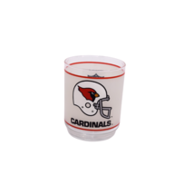 Vintage Mobil St. Louis Football Cardinals Frosted Glass Tumbler Cup NFL - £10.26 GBP