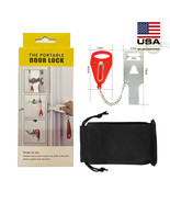Portable Travel Security Safety Door Lock Hotel Room Intrusion Preventio... - $34.12 CAD