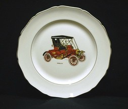 Old Vintage Maxell 1911 Car Collectors Plate w Gold Trim &amp; Scalloped Edges - £13.30 GBP