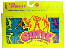 Vintage NOS 1986 Mattel Tiny Trendies 10 CUTIE Workout Punk Rock Dolls New NRFB - £23.76 GBP