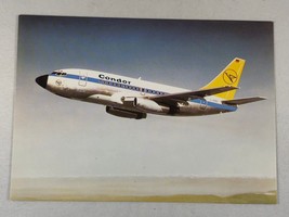 Vintage Condor Airlines City Jet Boeing 737-130 Unposted Postcard - $6.45 CAD